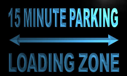 15 Minute Parking Only Neon Light Sign